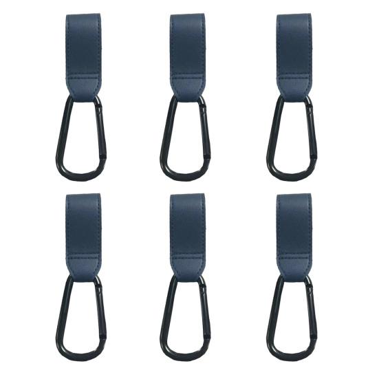 1/2/3/6 шт. Крючок для детской коляски Портативный застежка-липучка из искусственной кожи Вешалка для сумки для подгузников и покупок Многоцелевой зажим для коляски Ремешок Аксессуары для коляски