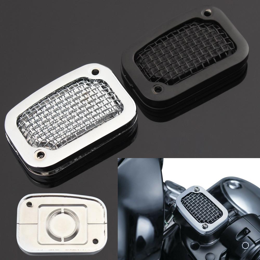 Для Harley Softail Fat Boy 114 FLFBS FLFB FLSTF Slim Мотоцикла Крышка Бачка Тормозной Жидкости Переднего Тормоза Колпачок Главного Тормозного Цилиндра Хром
