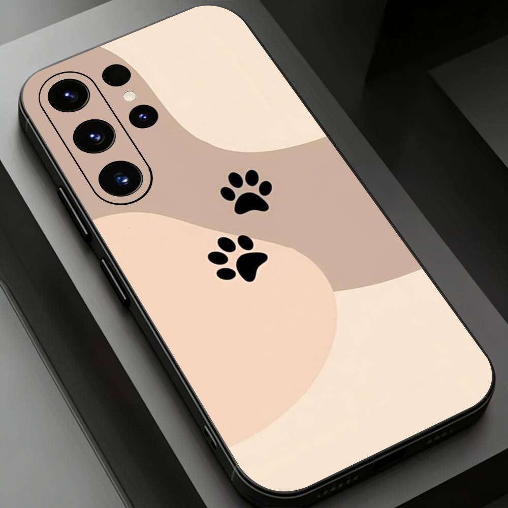 Dog Paw Phone Case for Samsung Galaxy S20,23 Ultra S24,22 Plus S25,26,21FE TPU Cover