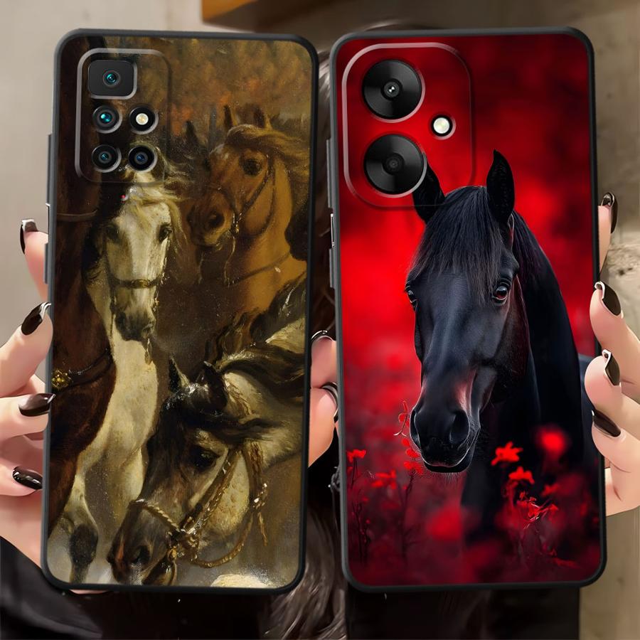 Чехол для Xiaomi Redmi 13C A3 10 14C 12C 9 A1 A2 Plus A4 K40 K80 Pro A5 Funda Чехол для телефона Крутая Лошадь