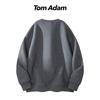 TOM ADAM Classic Retro Round Neck Pullover Sweatshirt