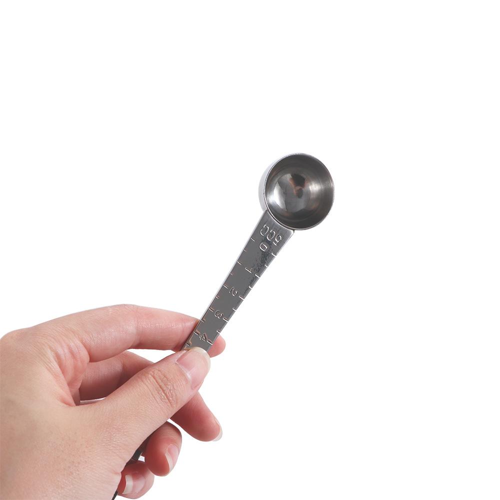 5 CC со шкалой измерения длинной ручкой двойной головкой ложка кухонные принадлежности совок для кофе мерная ложка