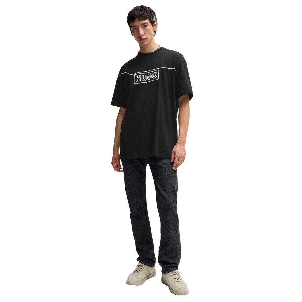 Hugo Mens Noideryo Logo Stitch Detail T-Shirt
