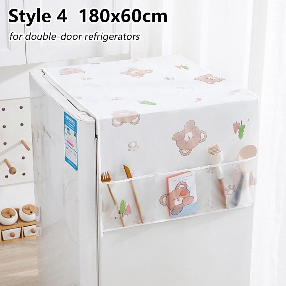 1 шт. Прочная пылезащитная крышка для холодильника PVEA 130x55 см 180x60 см Ткань для холодильника с сумкой для хранения Полотенце для стиральной машины