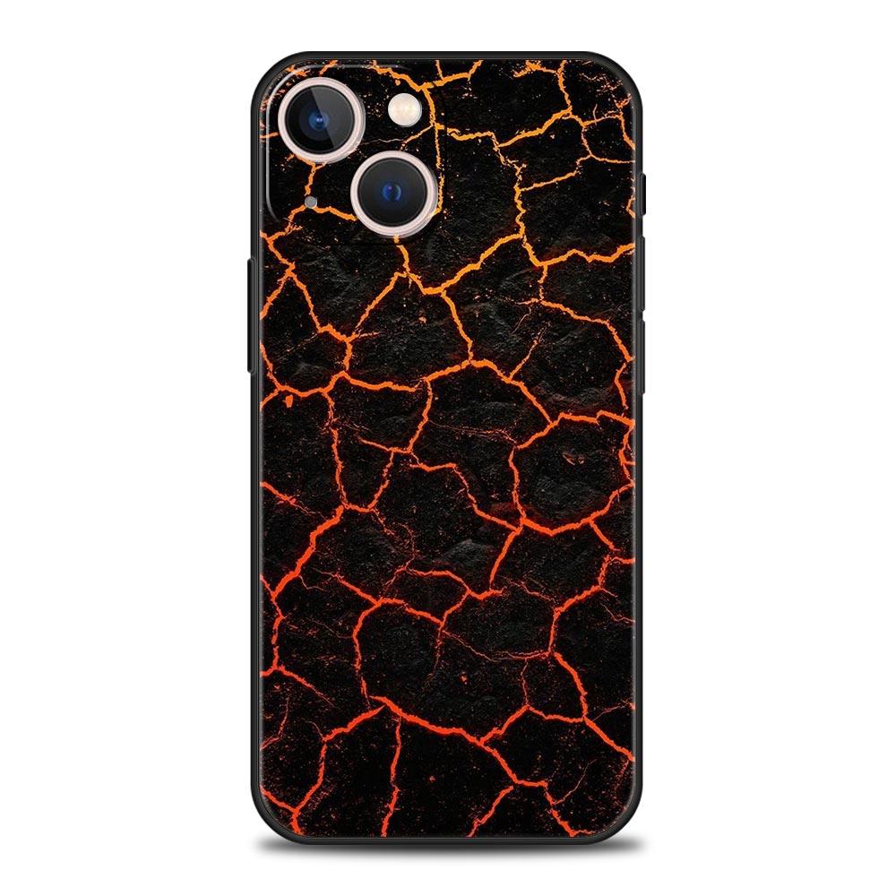 Чехол для телефона iPhone 17 16e 15 14 13 12 11 Pro Max SE 7 8 Plus Оболочка iPhone 16 Мягкий ТПУ Чехол Узор 'Пламя'