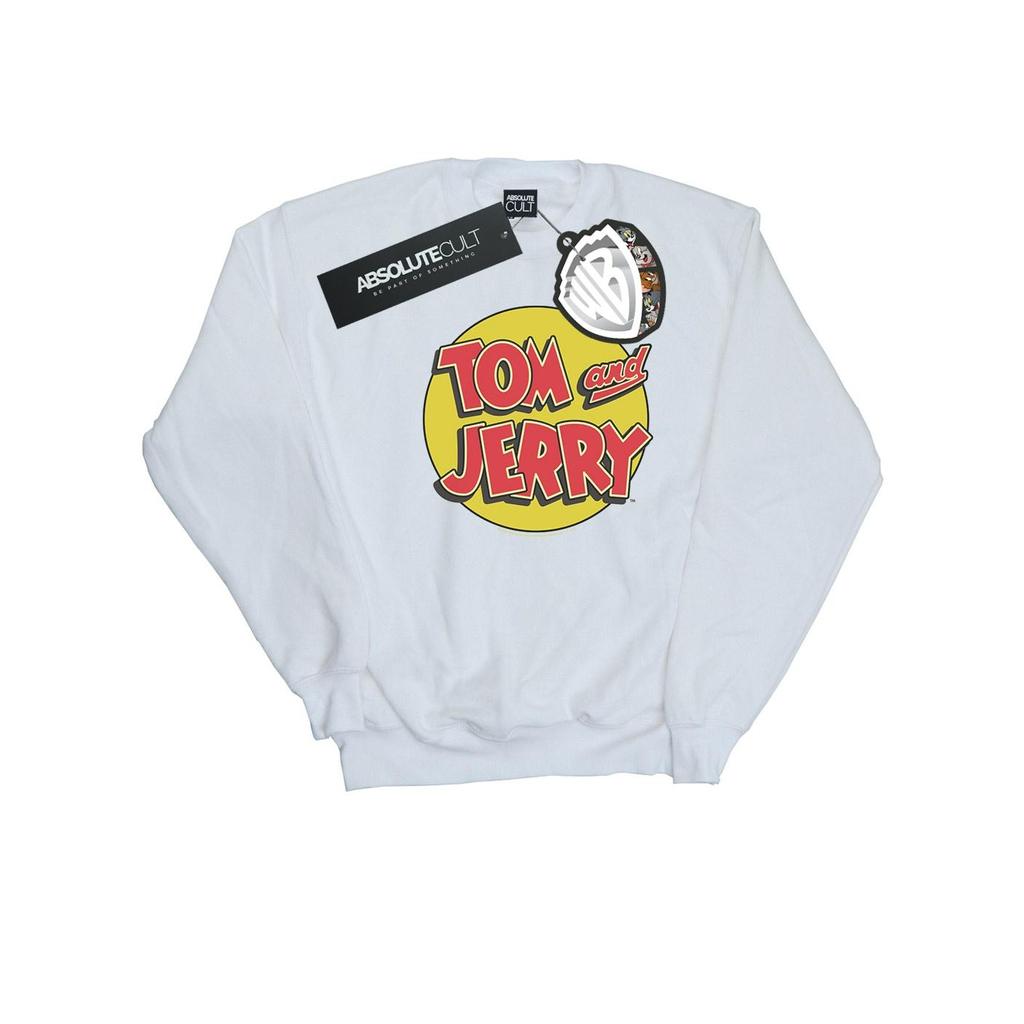 Tom And Jerry Mens Circle Logo Sweatshirt