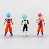 15CM 6Pcs/1Set Dragon Ball Figure Son Goku VegetaFrieza Piccolo Kulin Standing Anime Model Toy Gift Set Action Figure PVC