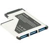 Сверхскоростной адаптер-конвертер Express Card 54 мм на 3 порта USB 3.0 для ПК и ноутбуков