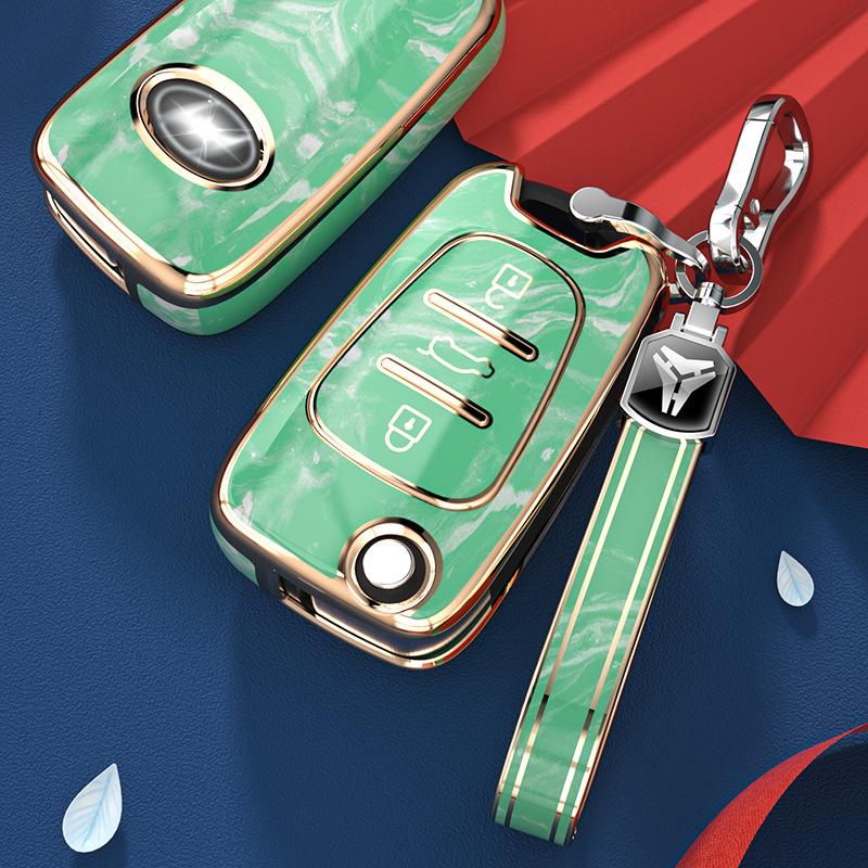 Стильный ТПУ чехол для ключа автомобиля для Sonata, ix35, Elantra - Полная складная защита