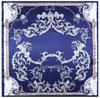 90*90cm Luxury Brand Women Silk Scarfs European Architectural Pattern Square Scarves Spring Summer Shawls For Ladies