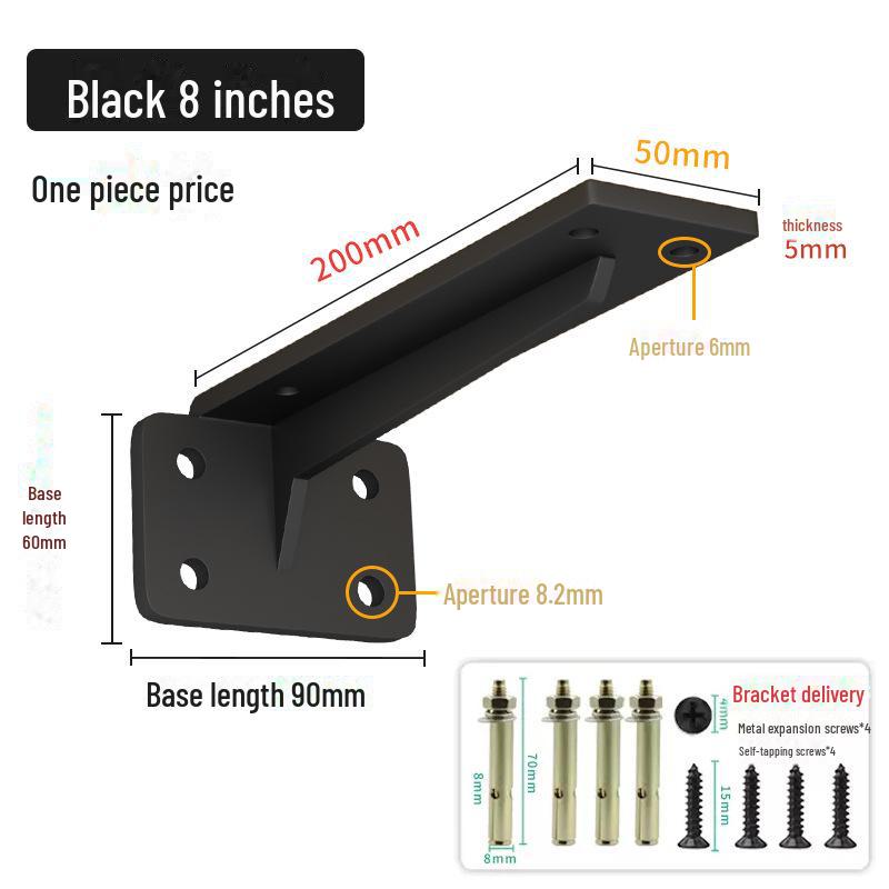 Invisible Wall-Mounted T-Shaped Display Rack