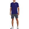 Under Armour Однотонная свободная футболка с круглым вырезом и коротким рукавом, мужские топы Sonar-Blue 1373726-468