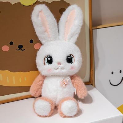 Милые мультяшные плюшевые игрушки длинноухого кролика, детские компаньоны, кролик, исцеляющая кукла кролика с большими глазами, подарок для девочки
