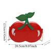Kawaii Red Fruit Crossbody Bag Large Capacity PU Shoulder Pouch Chain Cherry Shape Bag  Vacation