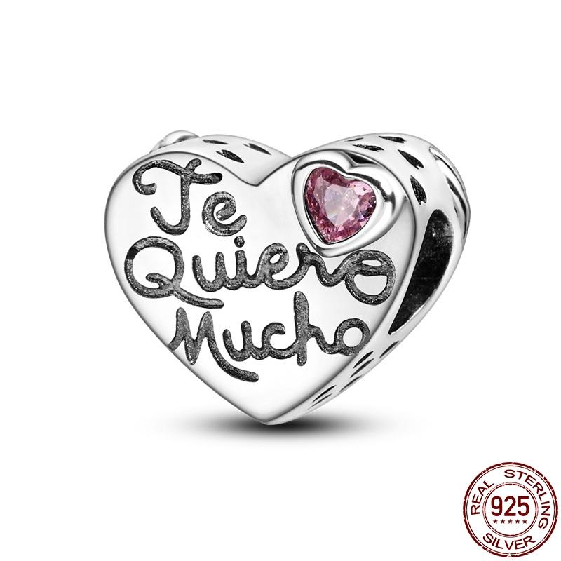 Медные бусины для DIY, шарм в виде сердца из серии «Древо жизни», подходит для оригинального браслета Pan для женщин, ювелирное изделие, подарок на день рождения