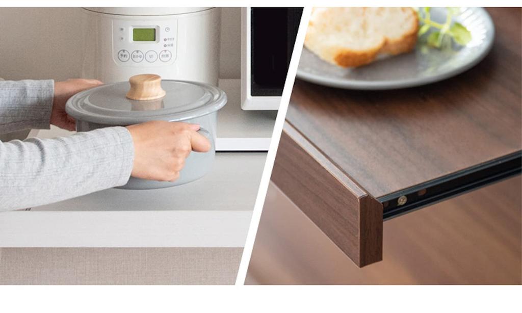 Miyatake Seisakusho Microwave Lower Tray Avenir Full Slide Rail Width 80 X Depth 40 X Height 5cm Double Finished Product WH White TY-002