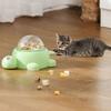 Transparent Window Pet Toy Feeder Foot-Press Rotating Puzzle Toy for Cats  Cat Entertainment