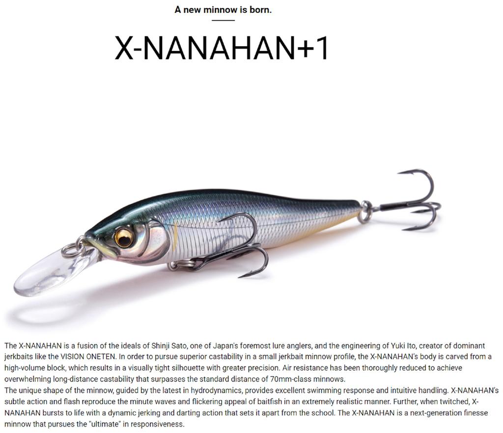 Megabass X-Nanahan +1 75 мм 1/4 унции плавающая приманка GLX Western Crown 2 (1425)