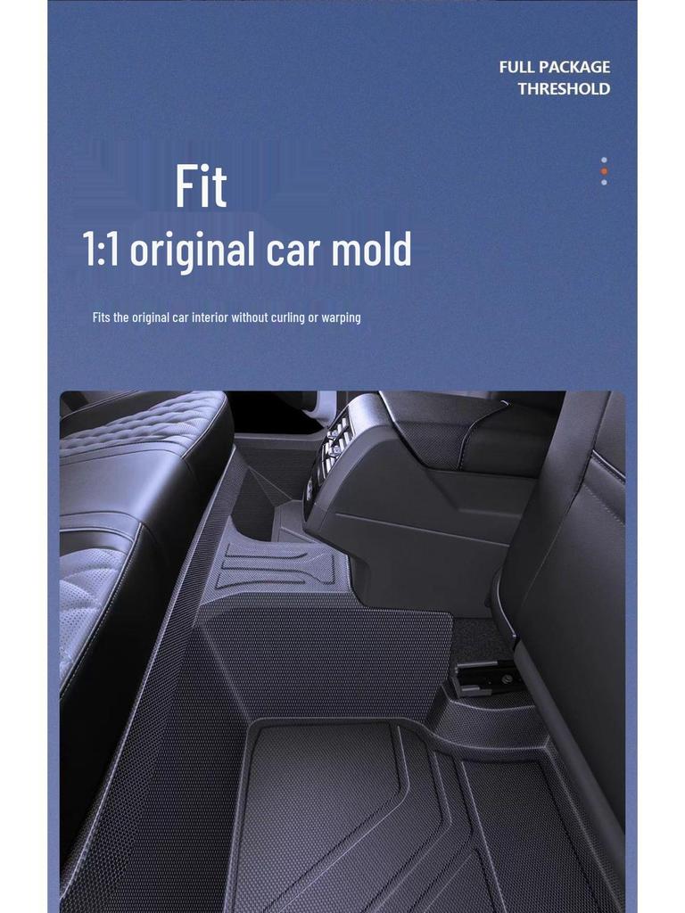 Geely Galaxy A7 Полный комплект ковриков для пола из ТПЭ с накладками на пороги - 26 Ковриков для ног нового дизайна