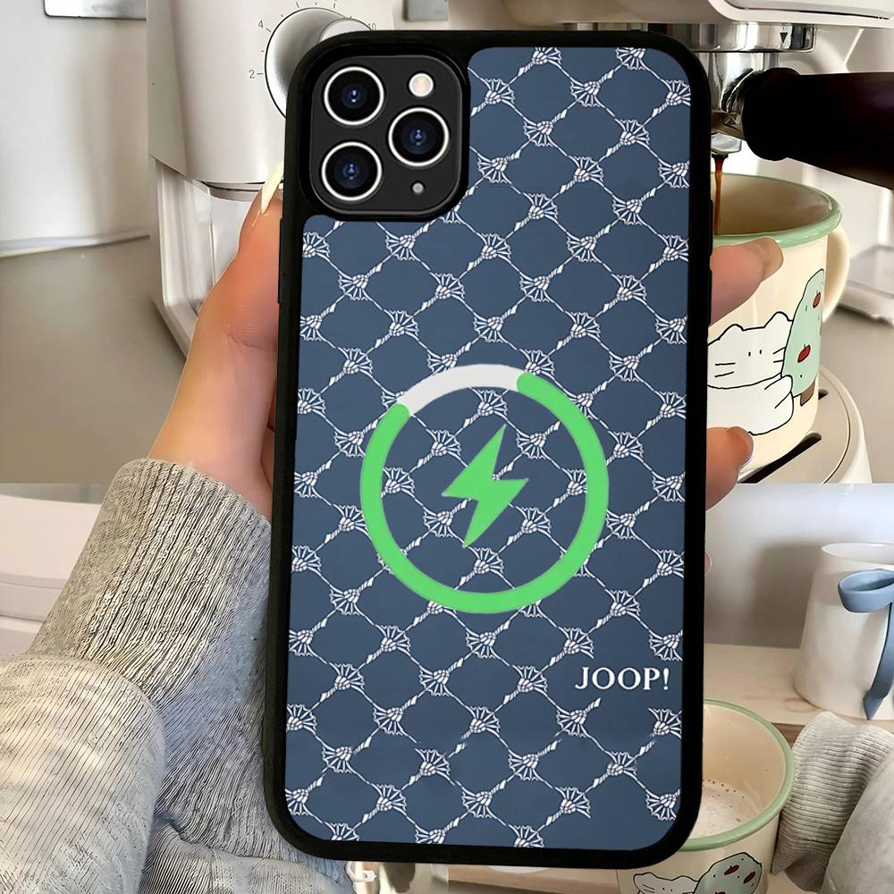 Магнитный беспроводной чехол для телефона J-Joops с логотипом для iPhone 17 16 15 14 Plus 13 12 11 Pro Max
