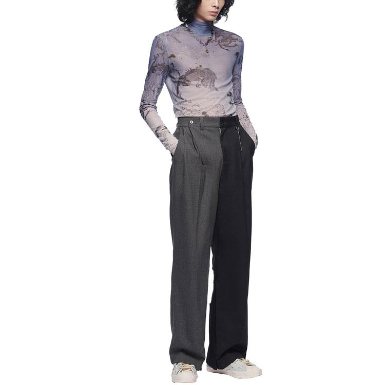 Feng Chen Wang Casual Pants Men's Black FF12TRO501