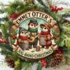Emmet Otter's Vintage Style Jug Band Christmas Round Metal Sign Aluminum Wall Art for Home Decor Durable Gift for Outdoor