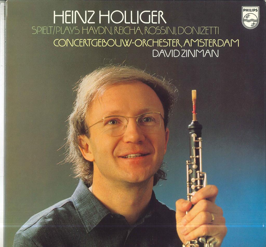 Виниловая пластинка HEINZ HOLLIGER DAVID ZINMAN CONCE Хайнц Холлигер играет Гайдна Рейху 9500564 PHILIPS 1979 Нидерланды Классическая Б/у