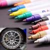 12 Colors Waterproof Car Tyre Tire Tread Rubber Metal Permanent Paint Marker Pen