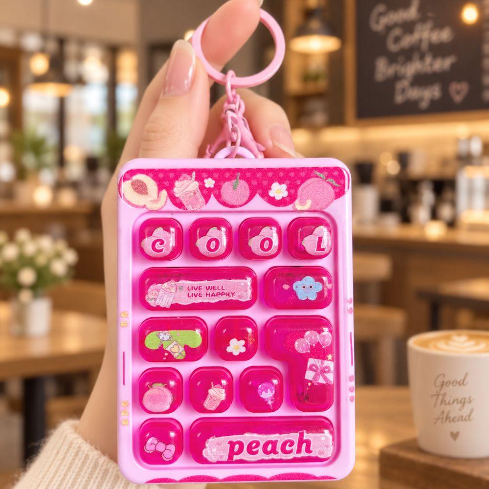 14Key Decompression Button Toy Cute Design Keyboard Keychain Mini Keyboard Pendant Popular Pendant