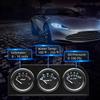 52mm Triple gauge 3 in 1 Volt Meter + 100-250℉ water Temp Gauge+0-100psi Oil Pressure Gauge & Oil Temperature Gauge With Sensor