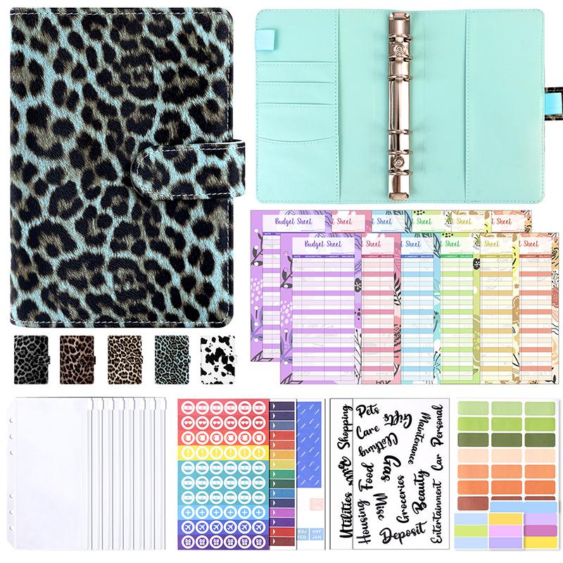 Блокнот-органайзер для бюджета из искусственной кожи формата А6, набор с системой денежных конвертов, с карманами-вкладышами для денег, для экономии бюджета, органайзер для счетов