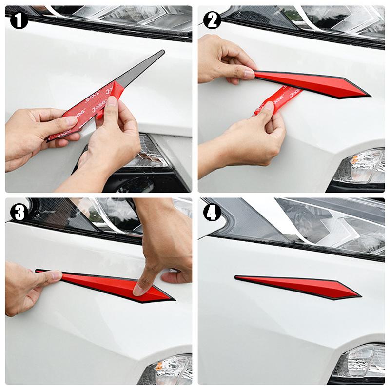 4Pcs Car Door Rearview Mirror Anti-collision Strips Universal Bumper Anti-scratch Protection Stickers Auto Accessories