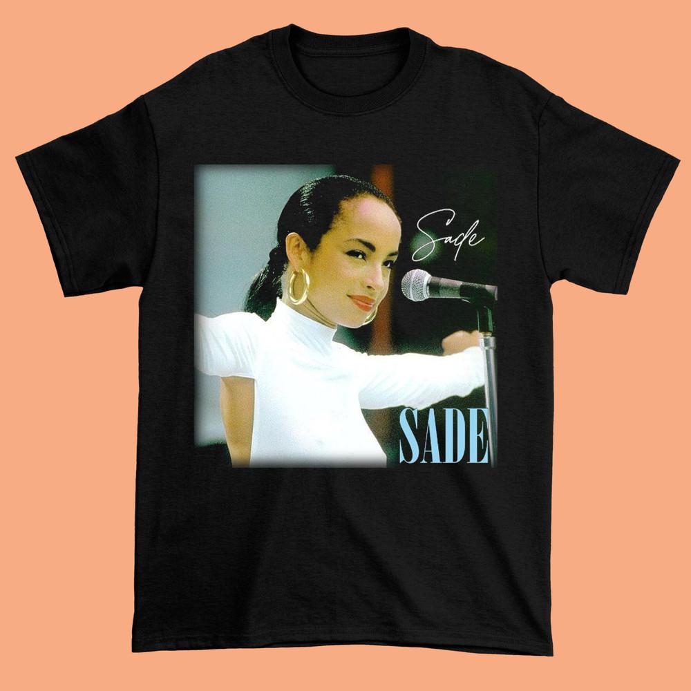 Sade Singer Хлопковая Подарок Для Фаната Черная Все Размеры Мужская Футболка Унисекс Футболка
