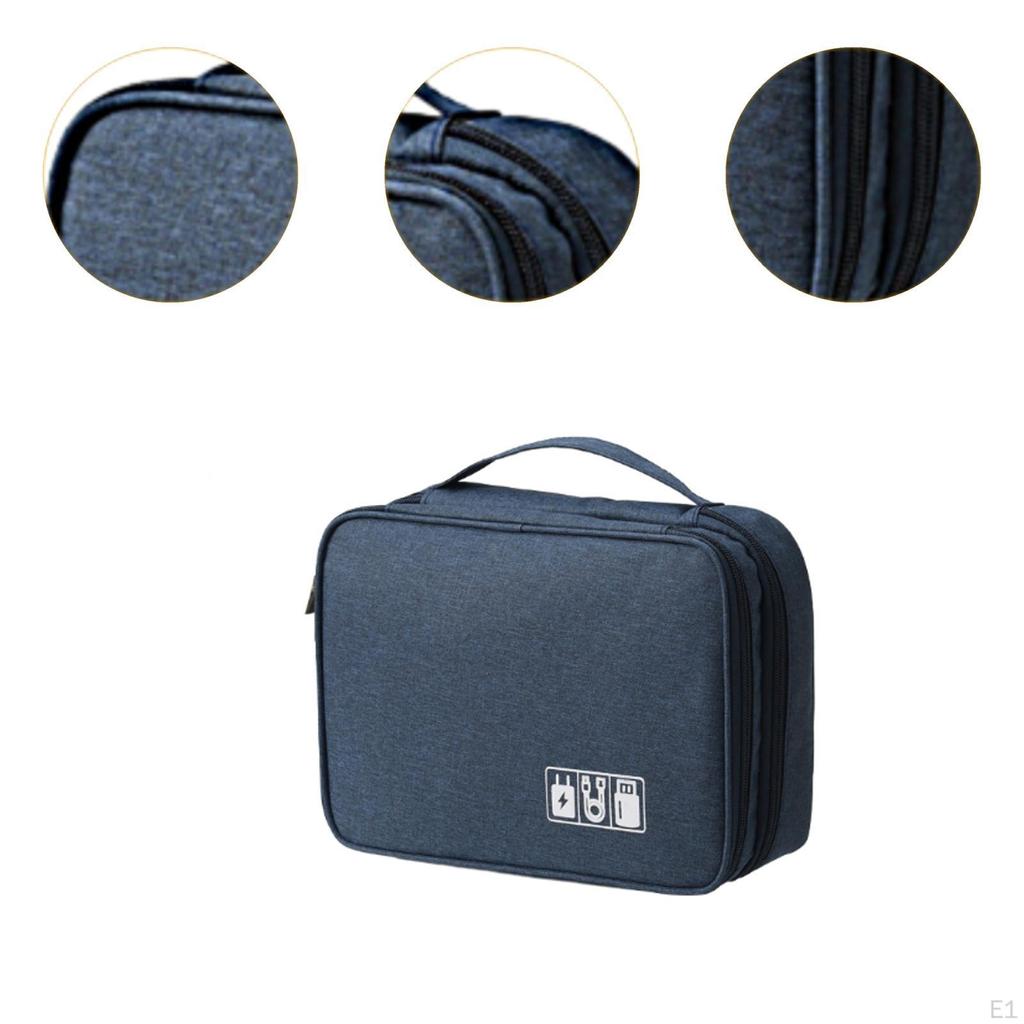 Power Bank Case Data Cable Storage Bag Waterproof Hard Shell Headphone Electronic