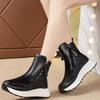 Winter Leather Waterproof Platform Snow Boots for Women Fashion Novelty Woman Shoes Sale Non Slip Goth New In Plush Ankle