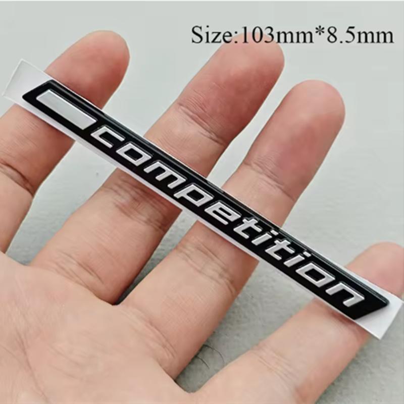 ABS Car Sticker Competition Logo Bar Underlined Badge Emblem Decals For BMW M3 M4 M5 X5M X6M Thunder Edition Auto Accessories yi2