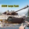 2024 New 11 Channel Tracked Remote Control Tank Toy Large Charging Sound and Light 99A Simulation Armored Vehicle Model Electric Toy Boy Gift