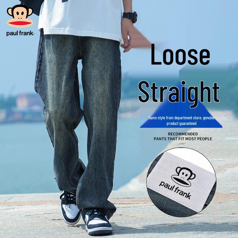 paul frank Мужские джинсы прямого кроя в стиле ретро