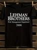 Футболка «Финансовый кризис 2008 года Lehman Brothers»