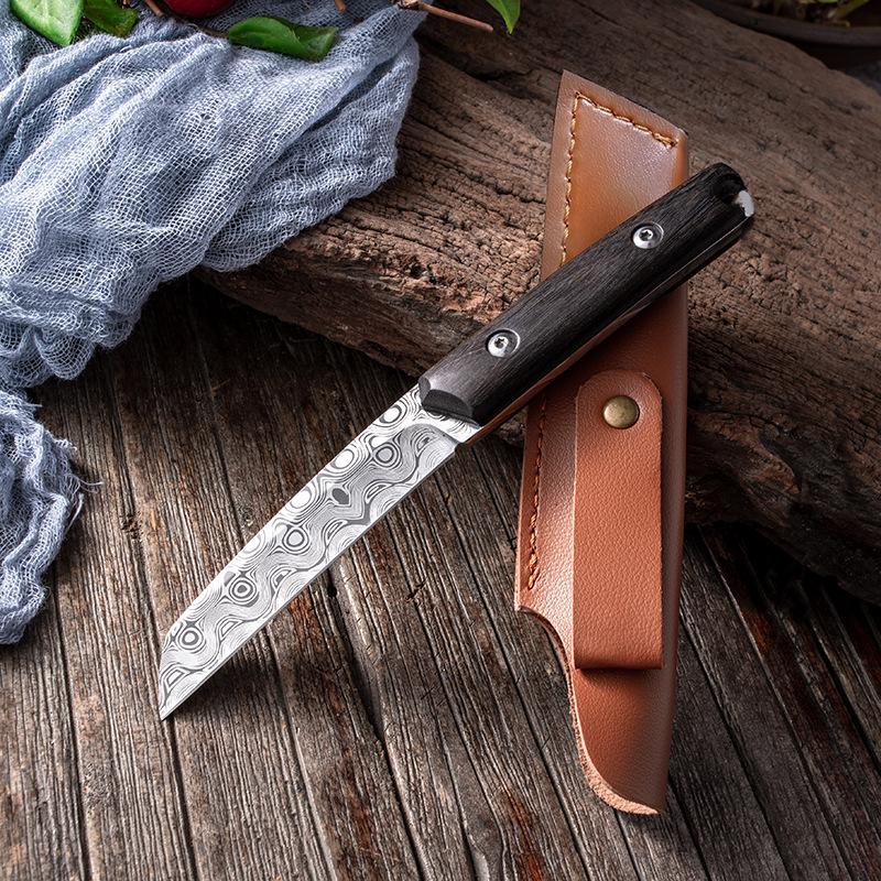 Kitchen Knife Damascus Pattern Imitate Chef Meat Cleaver Fruit Paring Knife