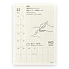 Наклейки для дневника DESIGNPHIL Midori MD Notebook Наклейка для дневника 2027 Ежемесячные S M L Начало Дек 2026 Начало с понедельника