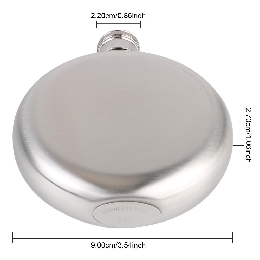 Wine Bottle Drinkware Accessories Alcohol Hip Flasks Round Whiskey Flask Stainless Steel Portable Creative Birthday Gift