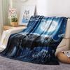 1PC Sleeping animals Print Flannel Blanket, High quality Comfortable for All Seasons, Home Decor, Warmth and Comfort