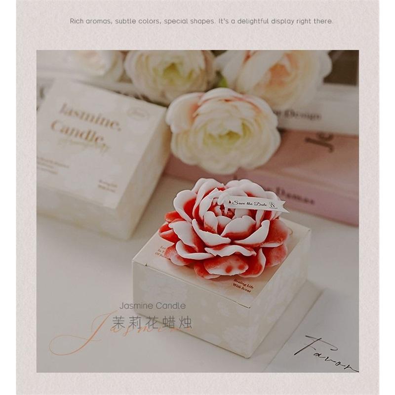 Artificial Jasmine Scented Candle—Long-Lasting Fragrance, Room Decor, Home Accessory, Gift, Holiday-Themed Candle