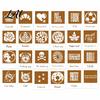 Retro Style Kitchen Gadget 3D Printed Latte Art Camera Coffee Stencil Printer with Replaceable Milk Foam Pattern Maker Template Cards Barista