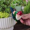 Flowerpot Dwarf Statue Planter Hanging Gnome Figurine Resin Dwarf with Pants Hanging