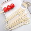 100Pcs Bamboo Wood Barbecue Skewers Barbecue Tools BBQ Bamboo Skewers Disposable Bamboo Sticks