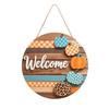 Wooden Fall Halloween Decorative Sign 2D Flat Print Harvest Hanging Sign  Porch