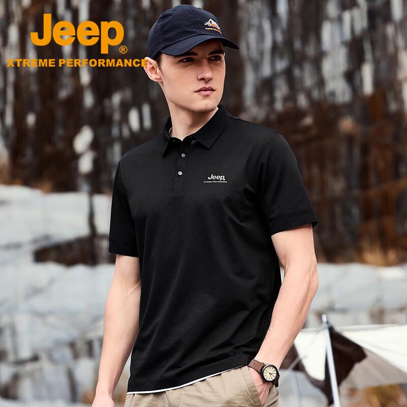 Jeep Мужская быстросохнущая спортивная рубашка-поло