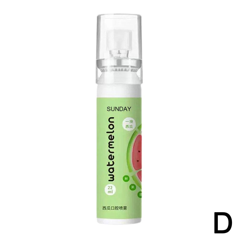 22ML Breath Freshener Spray Fruit Litchi Peach Flavor Spray Spray Mouth Portable Male Kissing F R1M0
